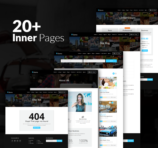 Elemo - Directory Listings HTML5 Template