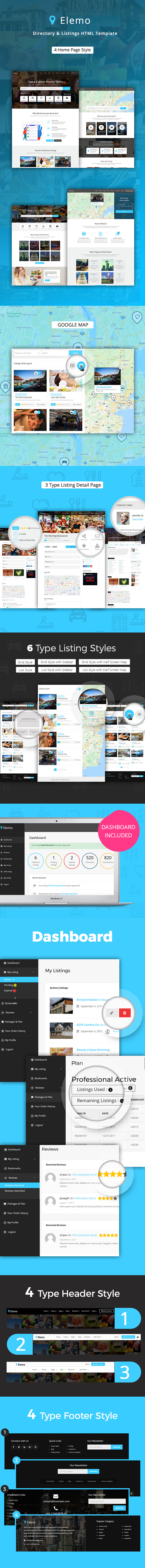Elemo - Directory Listings HTML5 Template